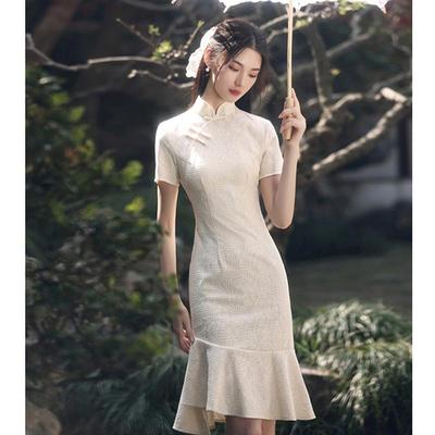 2025 Modernes Retro Chinesischer Stil Cheongsam Kleid für Junge Frauen