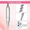 Portable Nail Drill Handle Silver Nail Drill Accessory Replacement Handpiece  For Nail Grinding