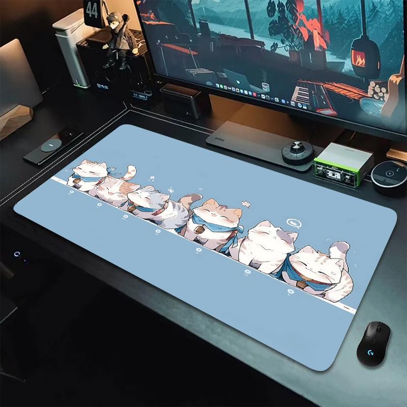 Cat Mousepads Desk Rug Cute Mousepad XXL Large Mouse Mat Kawaii Desk Pad Table Carpet Original Mouse Pad High Quality X