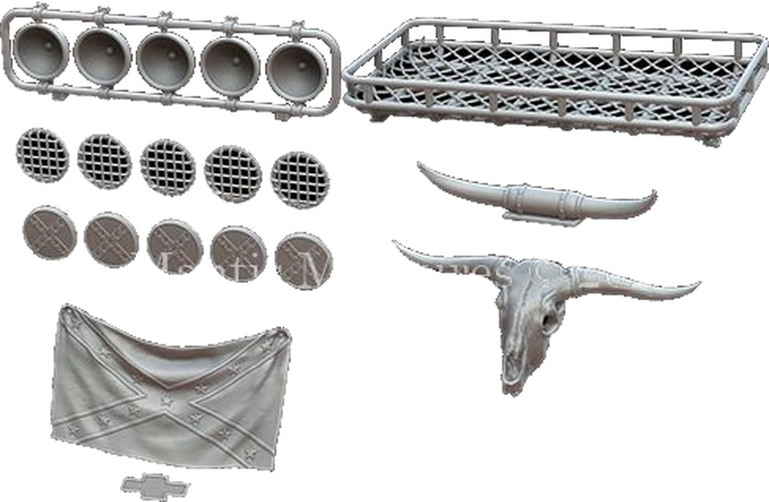 

Mantis Miniatures Scale Modern American Civilian Pickup Truck Equipment Set AK Plastic Model Parts MAC62 1/35 (for Interactive) (Truck)