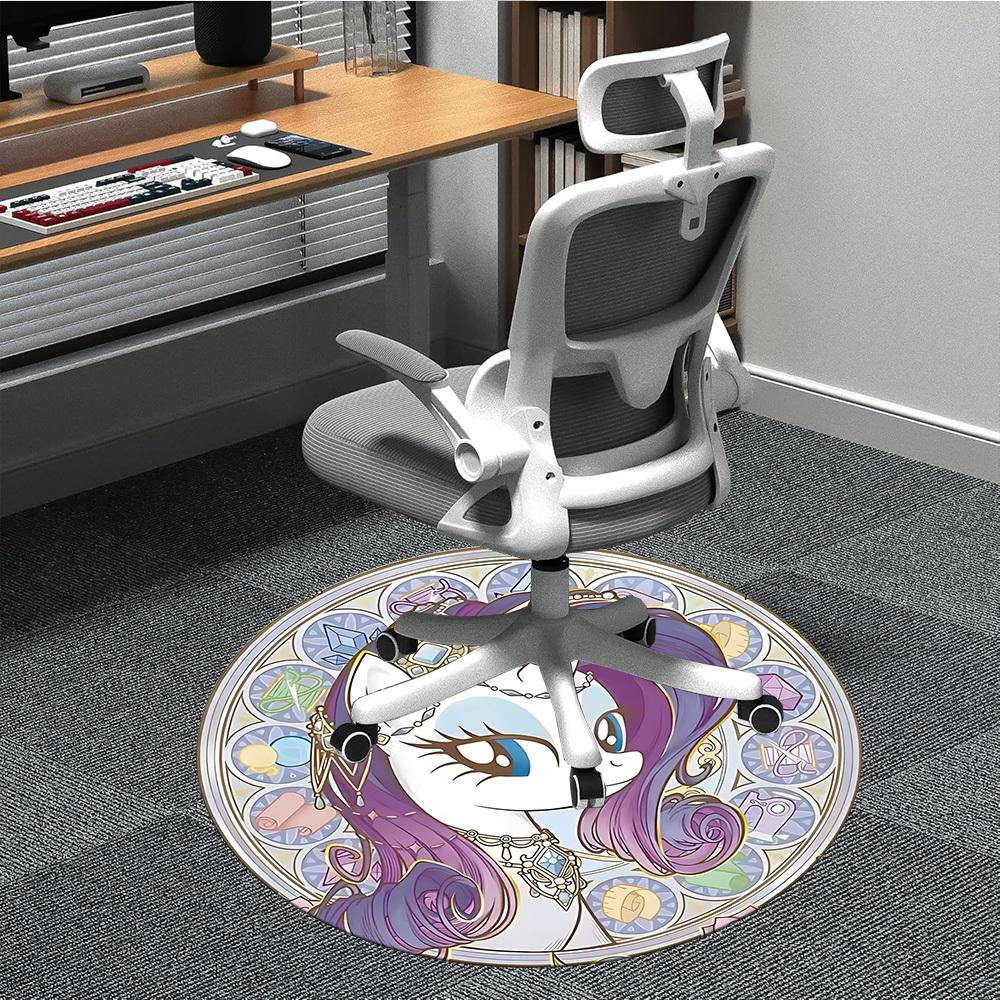

1pc My Little Pony Chair Carpet for Office Non-Slip, Soft & Comfortable, Carpet for Office, Gaming, Lightweight Round Floor Mat yy251021045 80cm by 80cm