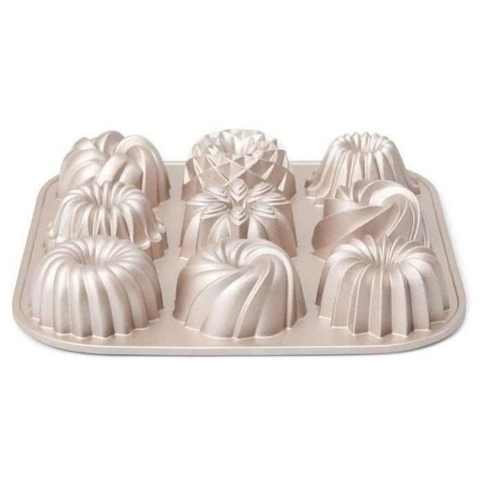 PATISSE - Moule 9 Mini-kouglofs - Rose Cuivré - Les Spécifiques