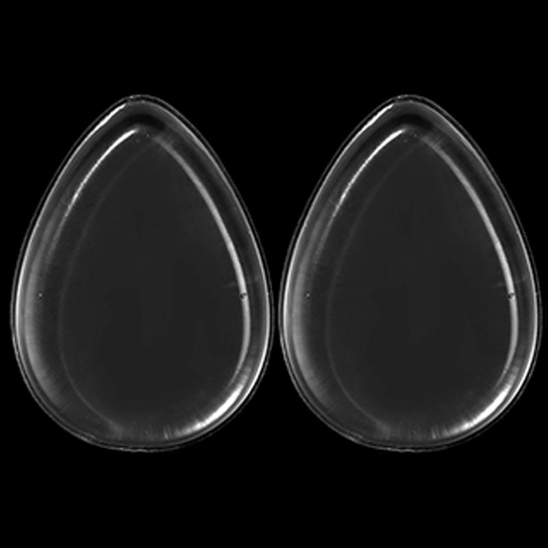 1/20 st sminkpuderpuff silikon non-stick mjuk transparent rund droppformad kosmetisk kraftsvamppuff smidig blandning