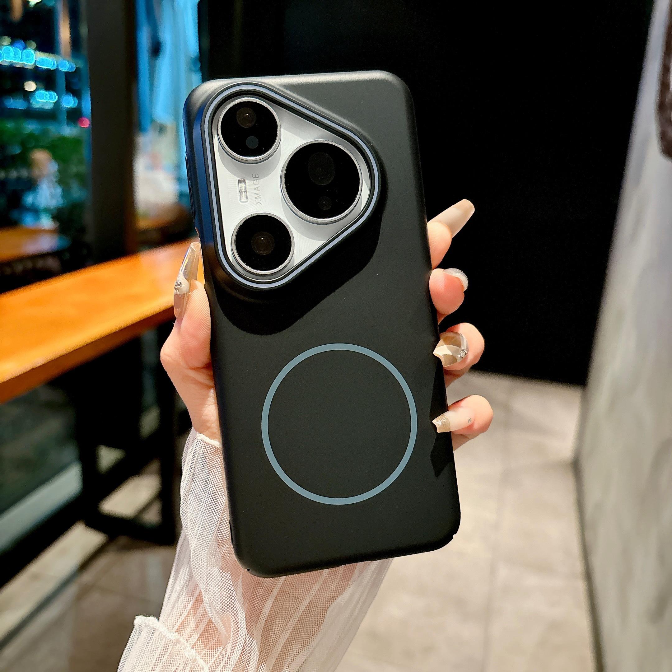 

Huawei Pura 80 70 P60 Pro Mate 70 60 50 Nova 14 13 Pro Ultra Магнітна Тверда Матова Кришка Ультратонка ПК для Чохол для Телефону Magsafe For Mate 70 Pro чорний
