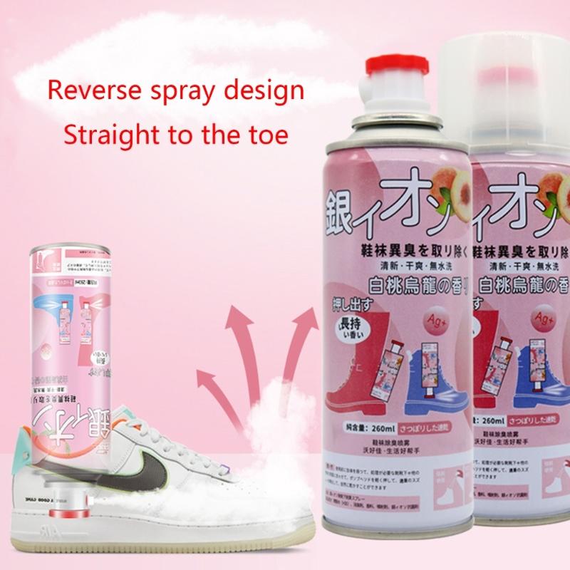 Shoe Socks Deodorant Spray Sneakers To Remove Odor Shoe Deodorizes To Foot Odor Sweat Odor Press Type Deodorant Gas-Mask
