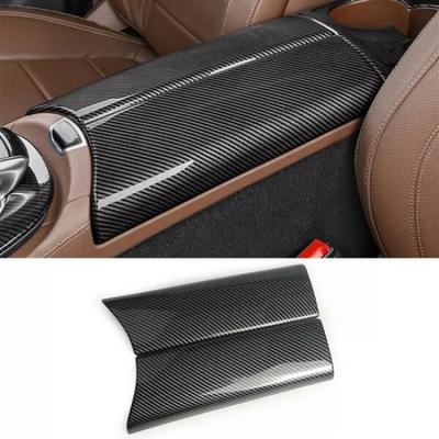 For Mercedes Benz C Class W205 Carbon Fiber Center Armrest Box Storage Box Trim