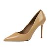 Fashion Autumn Patent Leather Concise Women's Shoes Pointed Toe Office High Heels Pumps Party Wedding Shallow Solid Color 96161-1