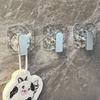 Punch-free Acrylic Hook Strong Viscose Adhesive Hook Load-bearing Door Back Wall Bathroom Kitchen Key Seamless Nail Clothes Hang
