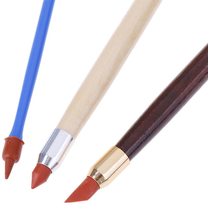 3Pcs Silicon Rubber Shaper Pen Double-Head Pottery Clay Sculpture Shaping Tools