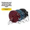 1M/2M/3M Motorcycle Elastic Rubber Luggage Rope with Cord Hooks Bike Roof Rack Strap Auto Fixed Band Tie Car Accessories