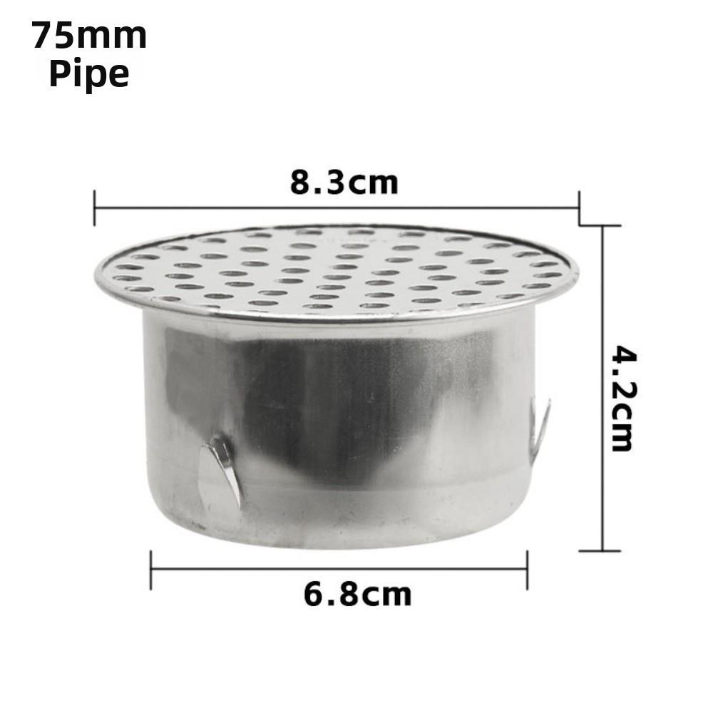 Round Hole Gutter Guard Net Anti-blocking SUS 304 Stainless Steel Anti Clogging Filter Secondary Drainage Vent