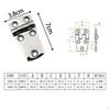 316 Stainless Steel Marine Hinge for RV And Yacht Deck, Heavy Duty Flush Mount