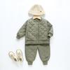 Korean Style Quilted Cotton Winter Jacket Set for Toddlers