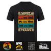 Treinliefhebber Modelspoorbaan Conducteur Grappig Trein T-shirt Korte Mouw Verjaardagscadeaus Spoorweg Spoorlijn T-shirt Hj115