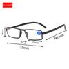 KLASSNUM Men Narrow TR90 Frame Magnifying Glasses Ultra Light Reading Glases Women Anti-blue Light Optical Glasses +1.0-+4.0