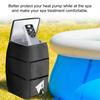 Hot Tub Spa Heater Pump Cover with Transparent Window Zipper Design Universal Easy To Install Waterproof Hot Tub Insulated Pump Cover
