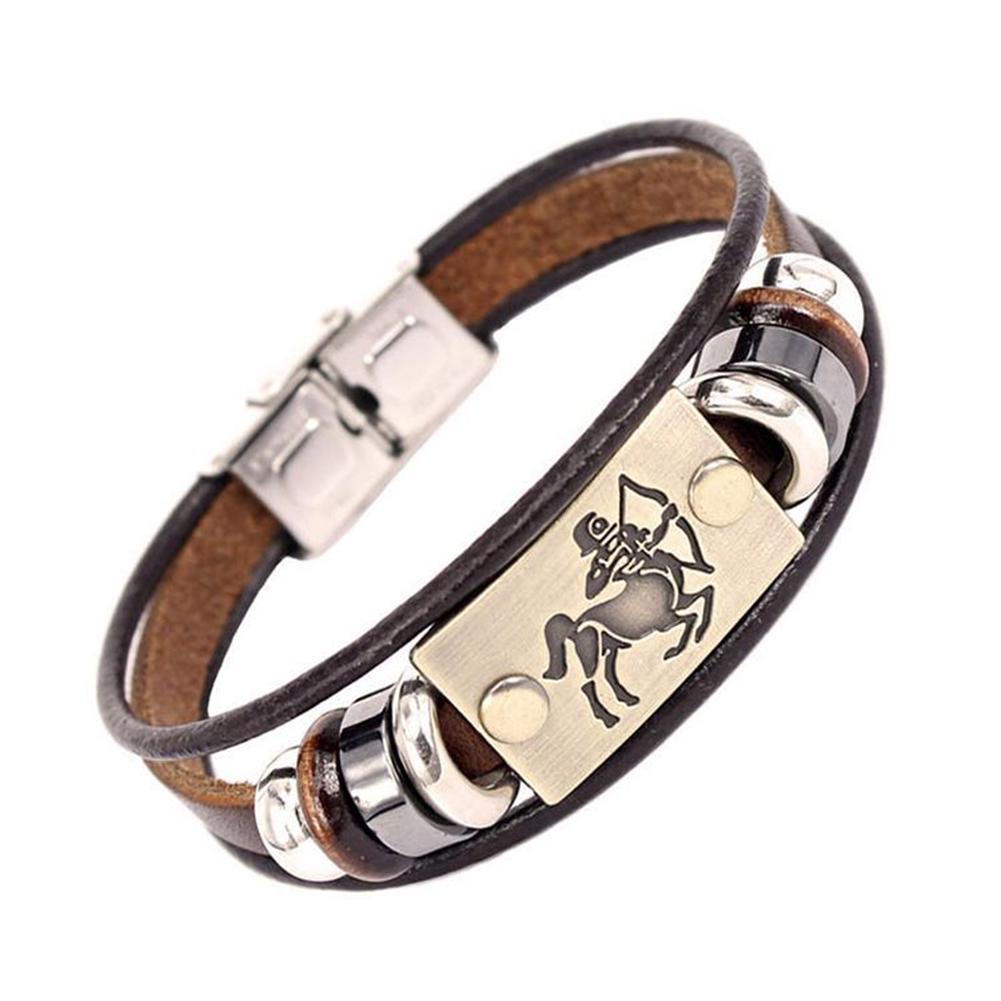Layer Braided Constellations Multi Jewelry  Retro Unisex   Leather Bracelet