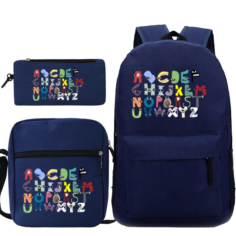 Game Alphabet Lore Alphabet Legend School Bag Backpack Shoulder Bag Pencil Case