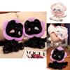 Cat Beauty Plush Toy Cute Cartoon Black And White Cat Perfect Gift For Girls