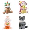 Multipurpose Plush Car Tissue Case Convenient Armrest Box Animal Themed Car Tissue Box for Tissues & Small Items