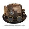 Steampunk Zylinder Hut Historisch mit Schutzbrille Mechanische Kostüm Hüte für Cosplayer,