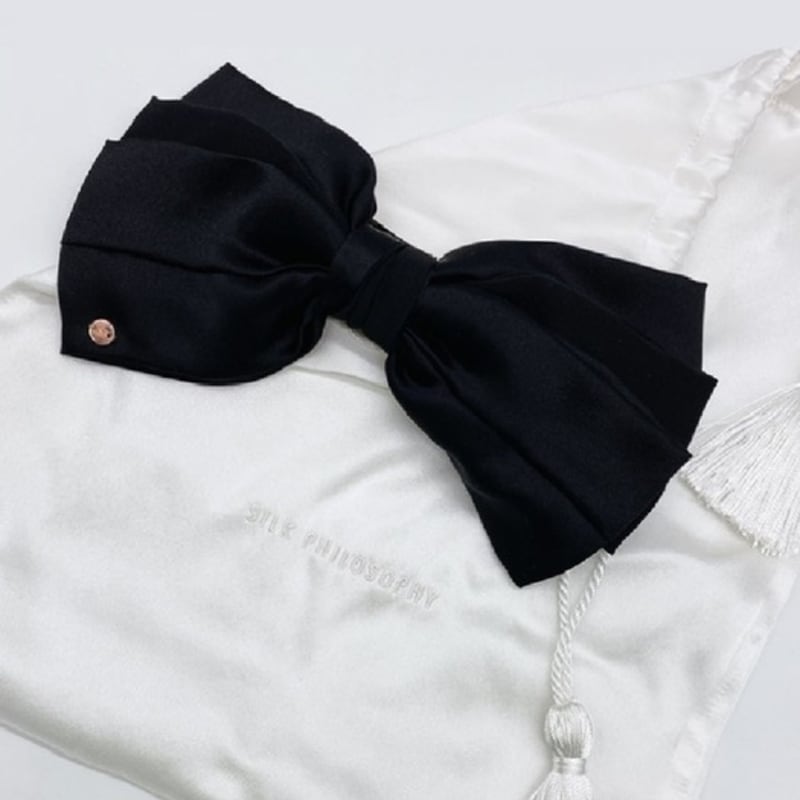 SO`SALT Silk Philosophy Timeless Bow Hairpin SY3D112005