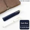 Pu Leather Pencil Holder School Pen Storage Bag Pen Case Solid Color Wear-Resistant Pen Protective Sleeve Small Sign Pen Cover
