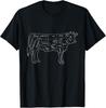 Cow Butcher Beef Cuts Diagram - Eat Beef Butcher Cut Chart  Gift Unisex T-Shirt