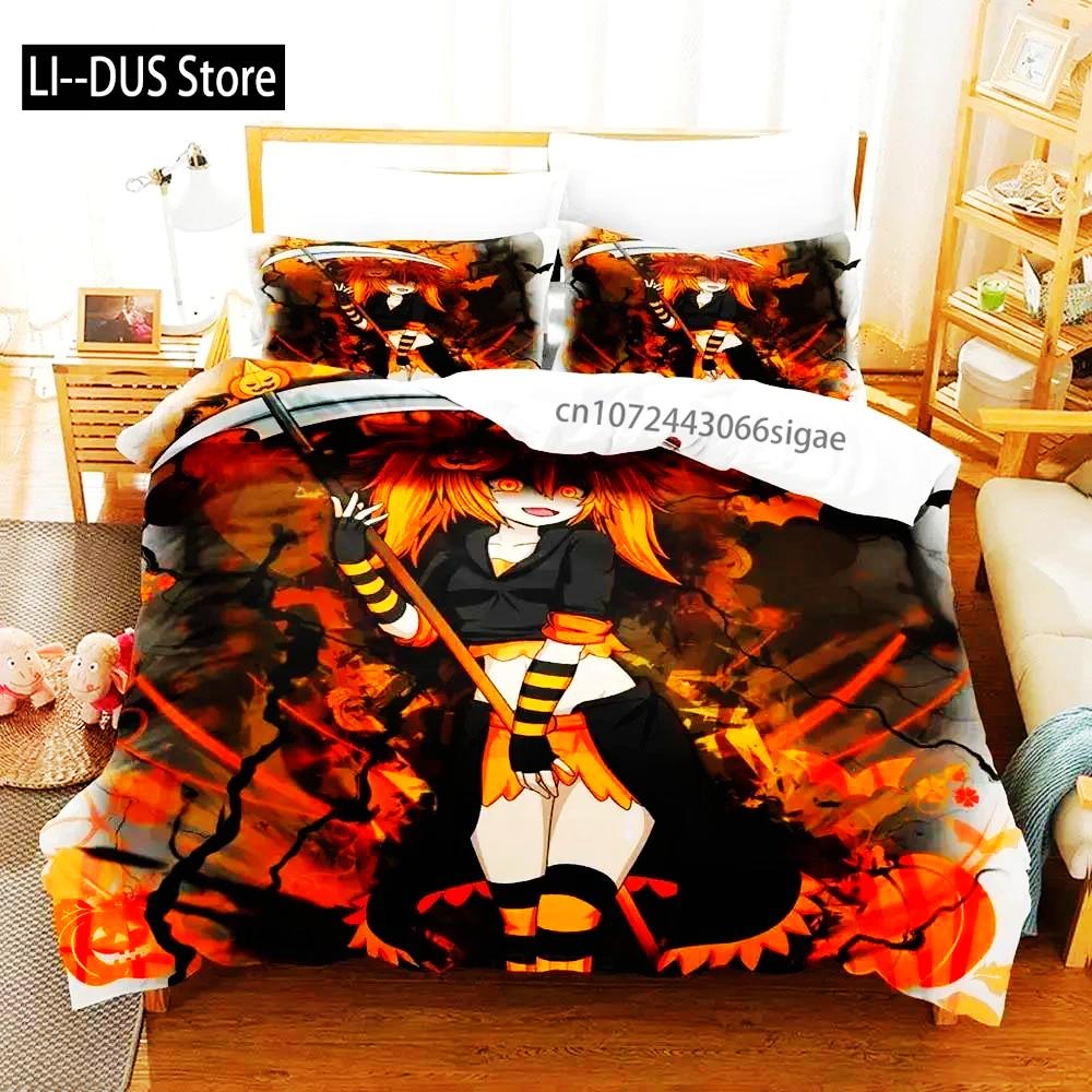 

Comforter Anime Mummy Cyanthia Lunime Bedding Set Bed Set Comforter King Queen Size Boys Adult Comforter (quilt)-EU Single(135*200cm)3pcs
