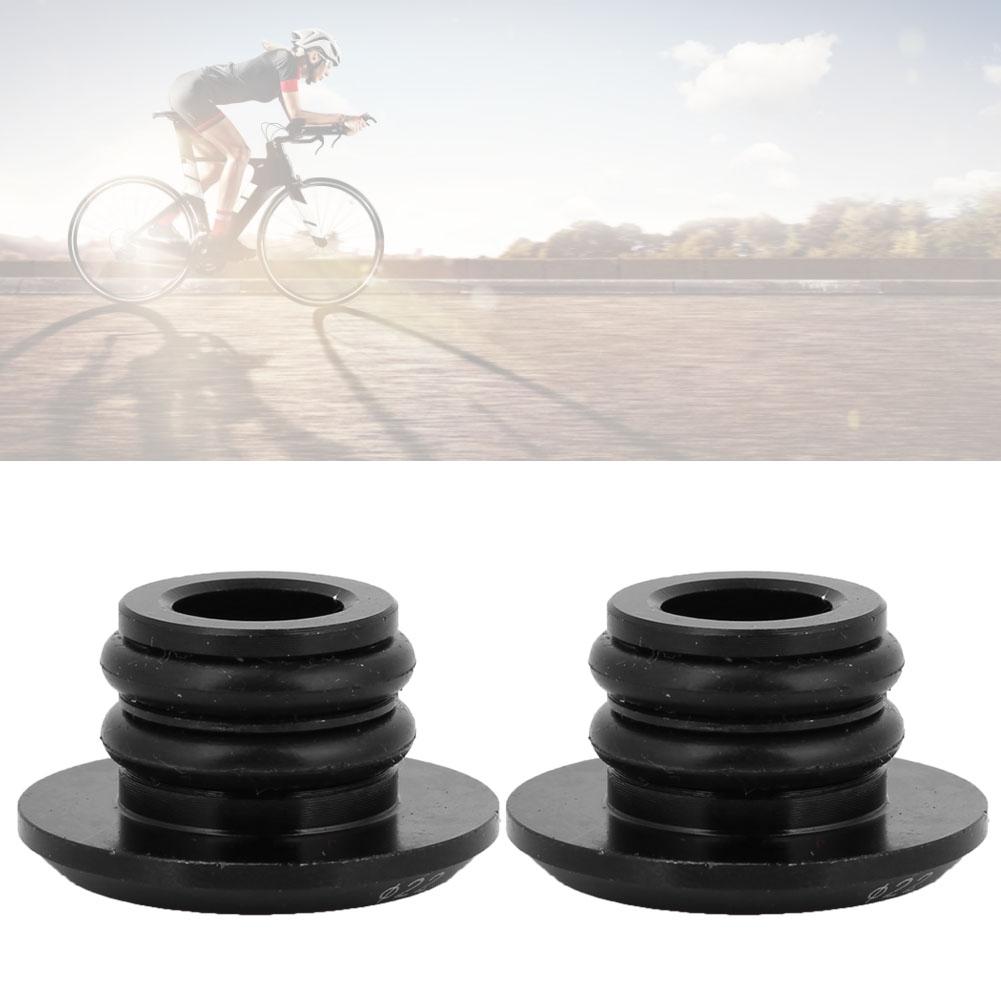 1 Pair Aluminum Alloy Road Bike   Handlebar Handle Grip Bar End Plug   Parts(gold)