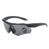 1PC Military Fans Explosion-proof Goggles CS Shooting Goggles Tactical Glasses, Myopia Windproof Sand Riding Glasses