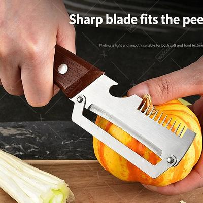 New Peeler MultiFunction Peeler Kitchen Stainless Steel Vegetable Peeler Fruit Knife 2-in-1 Bottle Opener Kitchen-Specific Peeler