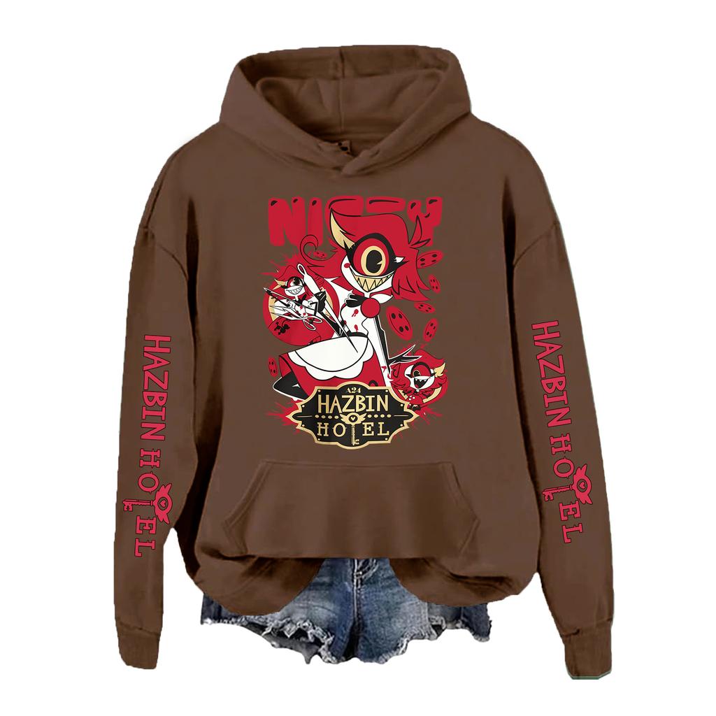 Hazbin Hotel Niffty Hoodie Mann Frau Harajuku Langarm Pullover Tops Sweatshirt Geschenk