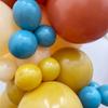 157pcs Retro Blue Orange Yellow Balloon Garland Arch Kit Gender Reveal Baby Shower Decoration Birthday Party Supplies
