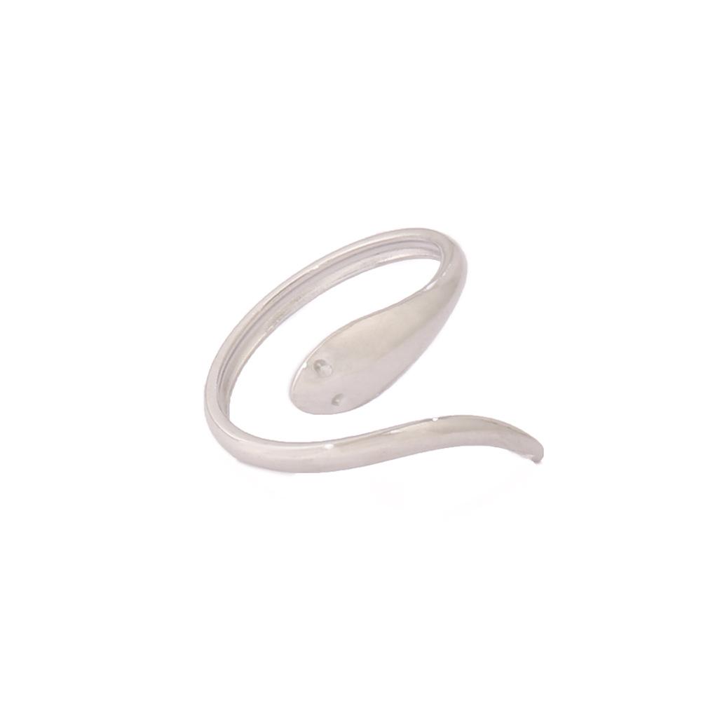 Exaggerated Snake Shape 18K Gold Plated Open Ring - Women's Jewelry