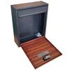 Wall Mounted Mailbox Lockable Looking Mailbox Large Capacity External Post Box for Newspapers Gate Paper Magazines Outdoor