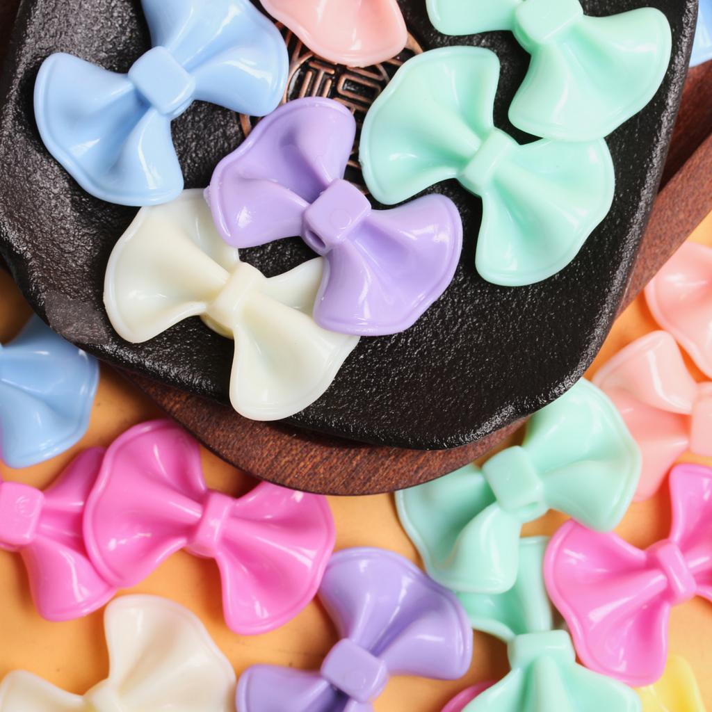 10Pcs 31.5*23.4mm Acrylic for Earrings DIY Handmade Materials Necklaces Jewelry Marking Big Bow Beads Fashion Cartoon