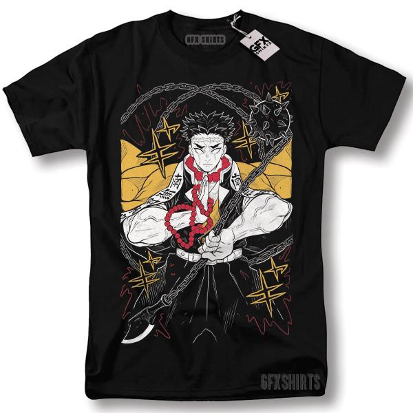 

Demon Slayer Gyomei Himejima Shirt Hashira Pillar Anime Manga Graphic T-Shirt Unisex T-Shirt XL