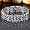 Supply Men's Stainless Steel Solid Wide Strap Bracelet, Fashion Titanium Steel Bracelet Chain Jewelry
