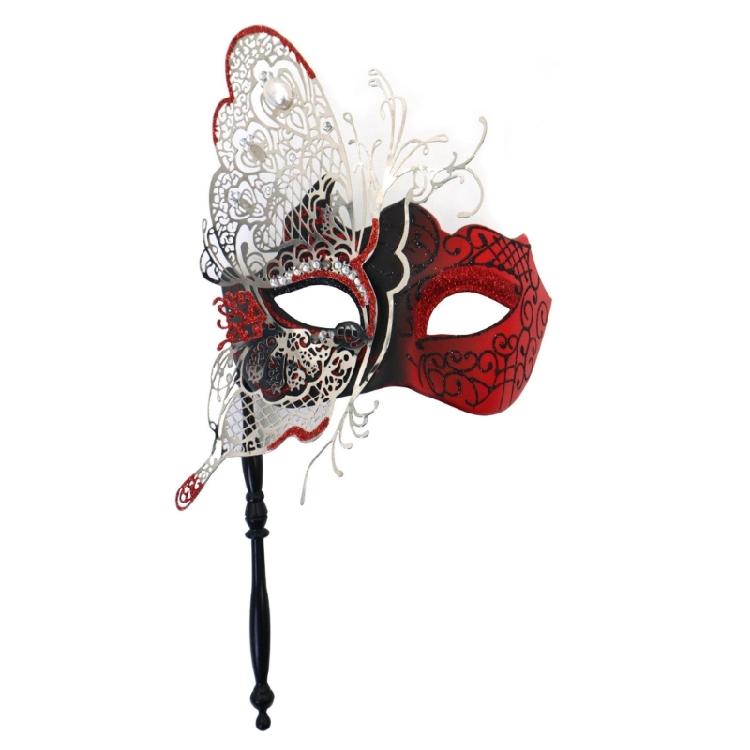 Lightweight Metal Butterfly Mask Handheld Cosplay Face Covering Roleplaying For Easy Costume Changes During Performances