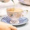 Lett Luksus Ettermiddagste Kaffekopp Med Skje Britisk Beinporselen Husholdnings Tesett Keramisk Kopp Gaveeske