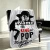 Coperta Personalizzata con Nome Michael Jackson, Arredamento Casa, Camera da Letto, Divano, Campeggio, Divano, Regali per Compleanno Natale