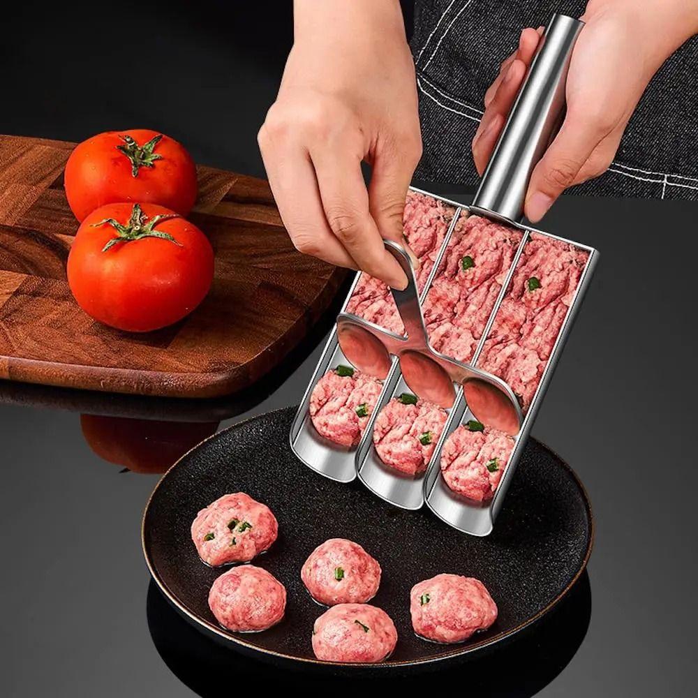 Durable Meat Making Ball Mold Easy-Release Meatball Maker Tool Manual Meatball Maker  Home Kitchen