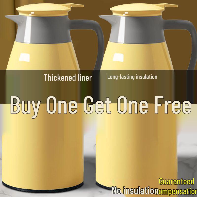 BOGO Thermos Flask: Large Capacity Insulated Water Bottle for Home, Portable Hot Water Pot for Students