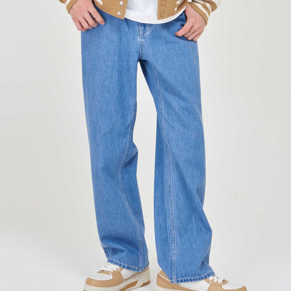 New MLB New York Yankees SS24 Jeans Men's Light Blue 3LDPB0341-50BLL