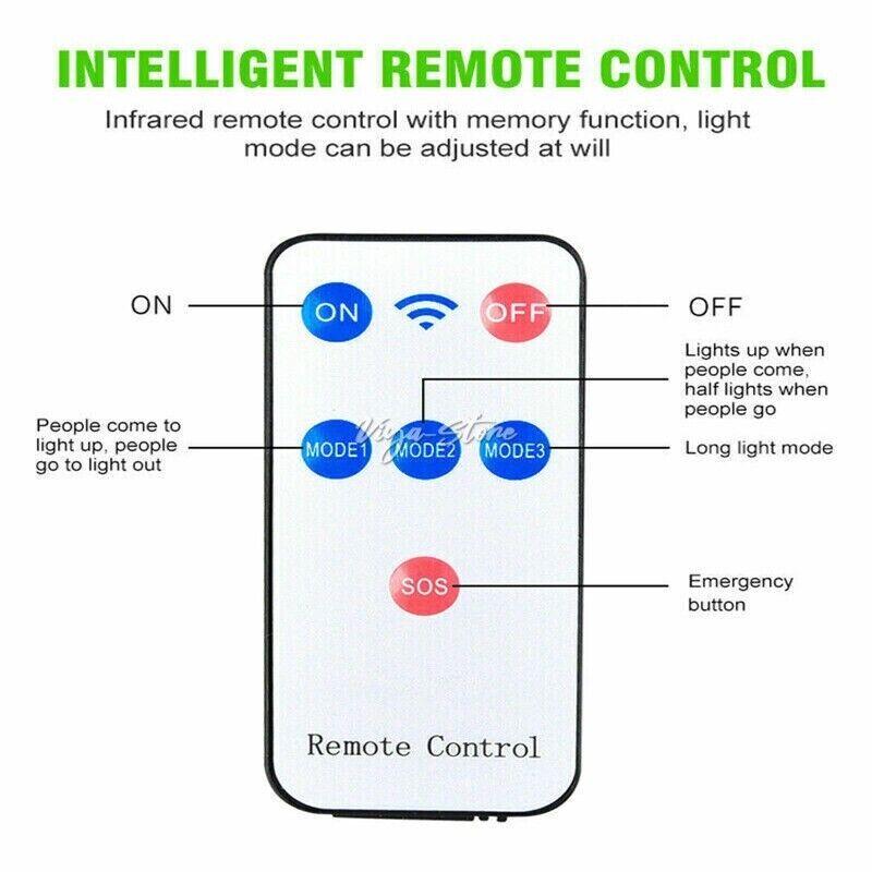 8000W LED Solar Flood Light Motion Sensor Security Wall Yard Street Outdoor Lamp