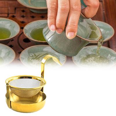Çay Demleme Aparatı Döndürülebilir Kullanışlı 304 Paslanmaz Çelik Paslanmaya Karşı Dayanıklı Örgü Çay Süzgeci Ev İçin
