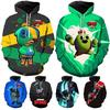 Auflistung der 3D-gedruckten Brawl Stars Games-bedruckten Hoodies Crow Spike Print Hoodie Herren Pullover