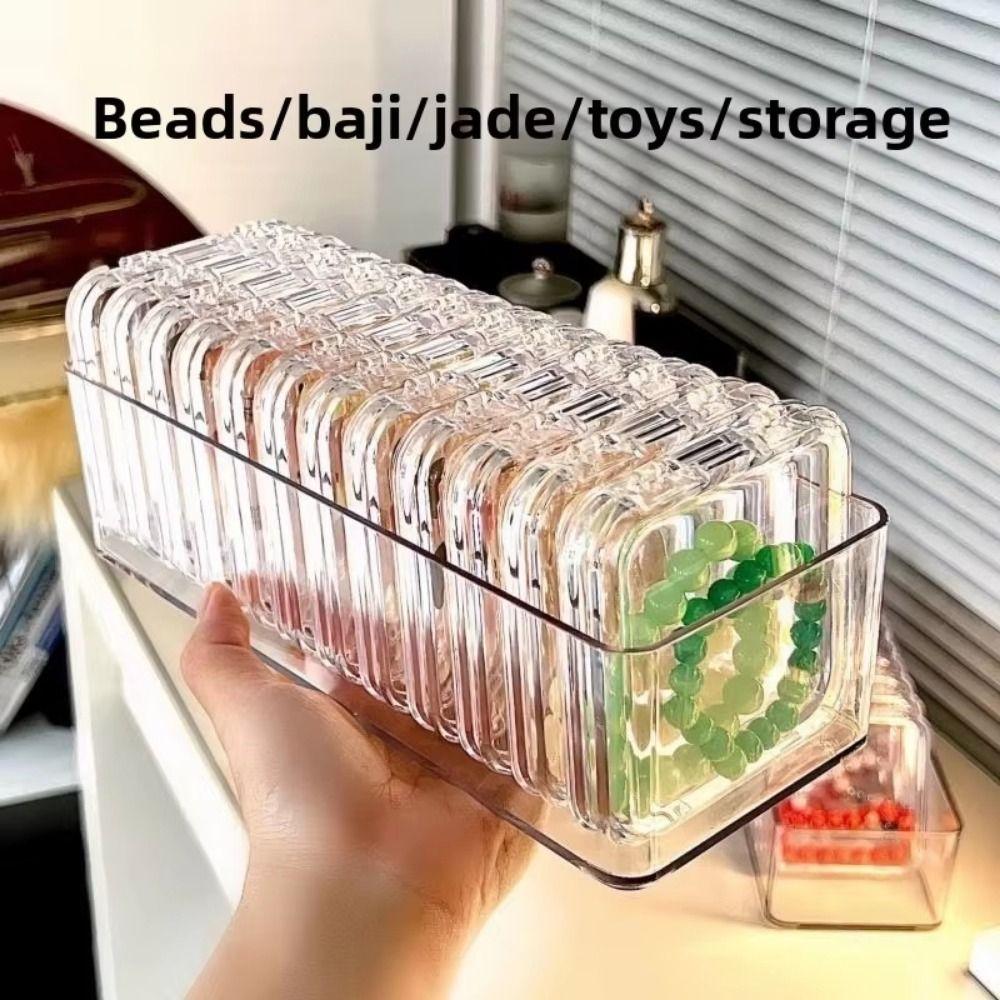 Dust-proof Fake Nail Storage Box Multi-functional Jewelry Organizer Holder  Collectible