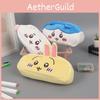 Chiikawa Usagi Embroidered Storage Bag For School Supplies With Soft Fabric Material